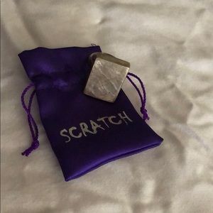 Scratch sterling ring